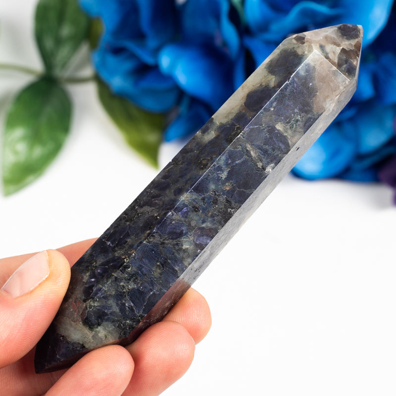 Double Terminated Iolite Point Crystal Point Crystal Magic