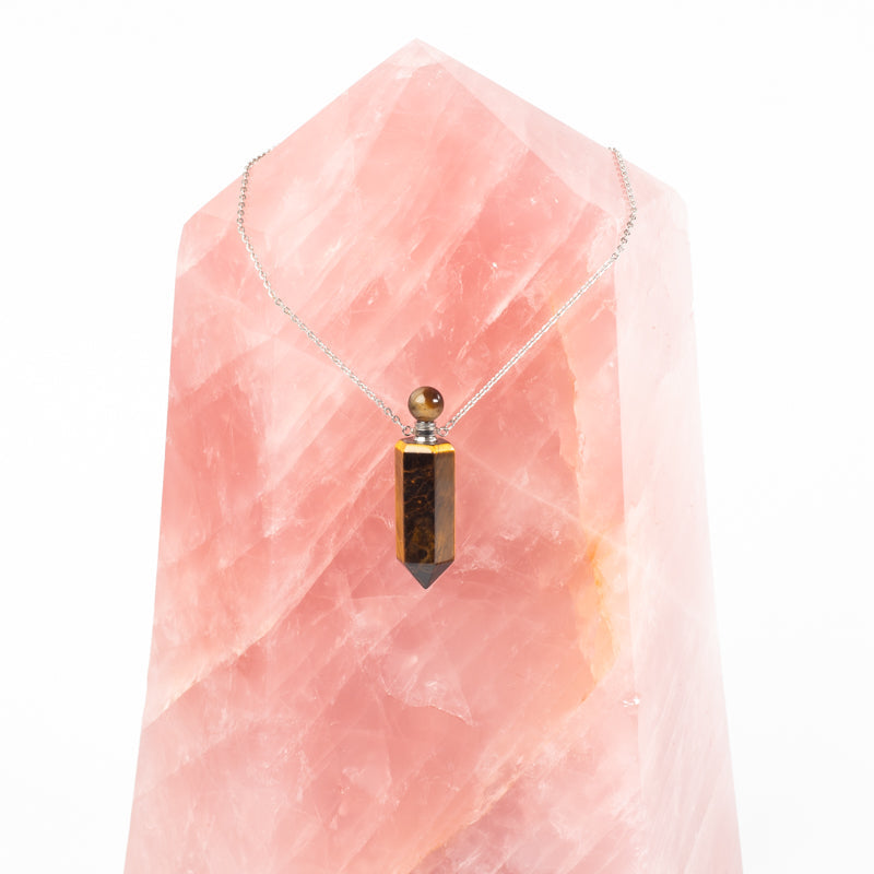 Goldstone Essential Oil Holder Necklace Jewelry: Necklace Crystal Magic