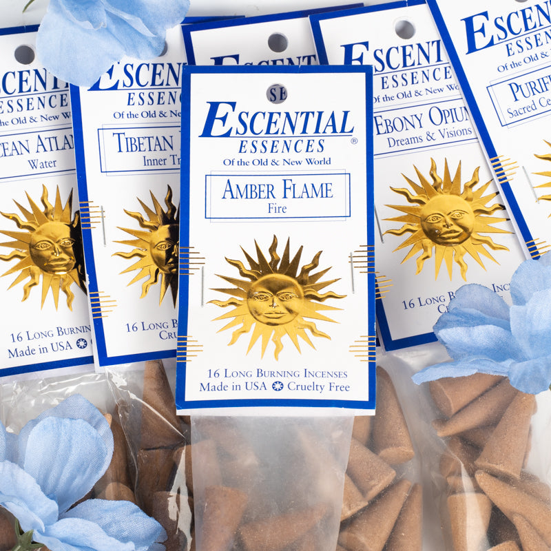 Escential Essences Incense Cones Incense Escential Essences Amber Flame