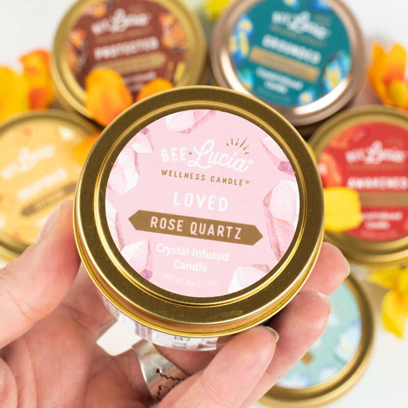 Bee Lucia Wellness Candles Candle Bee Lucia Loved 4oz Tin