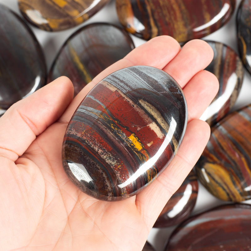 Tiger Iron Palm Stone Crystal Palm Stones Crystal Magic Large