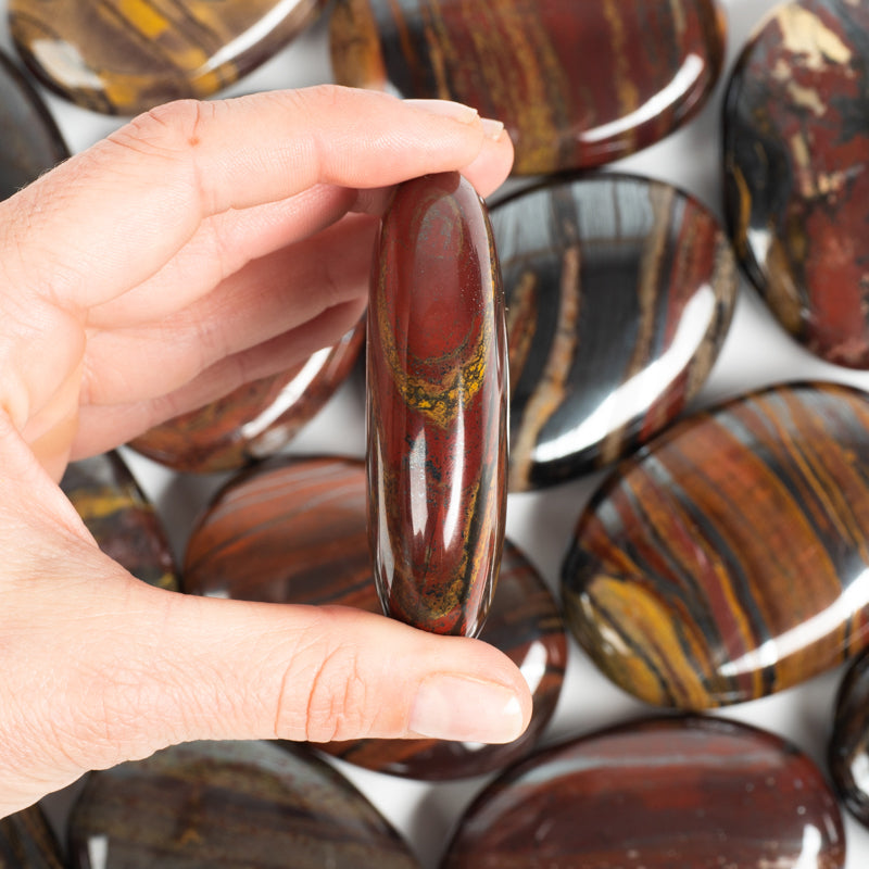 Tiger Iron Palm Stone Crystal Palm Stones Crystal Magic