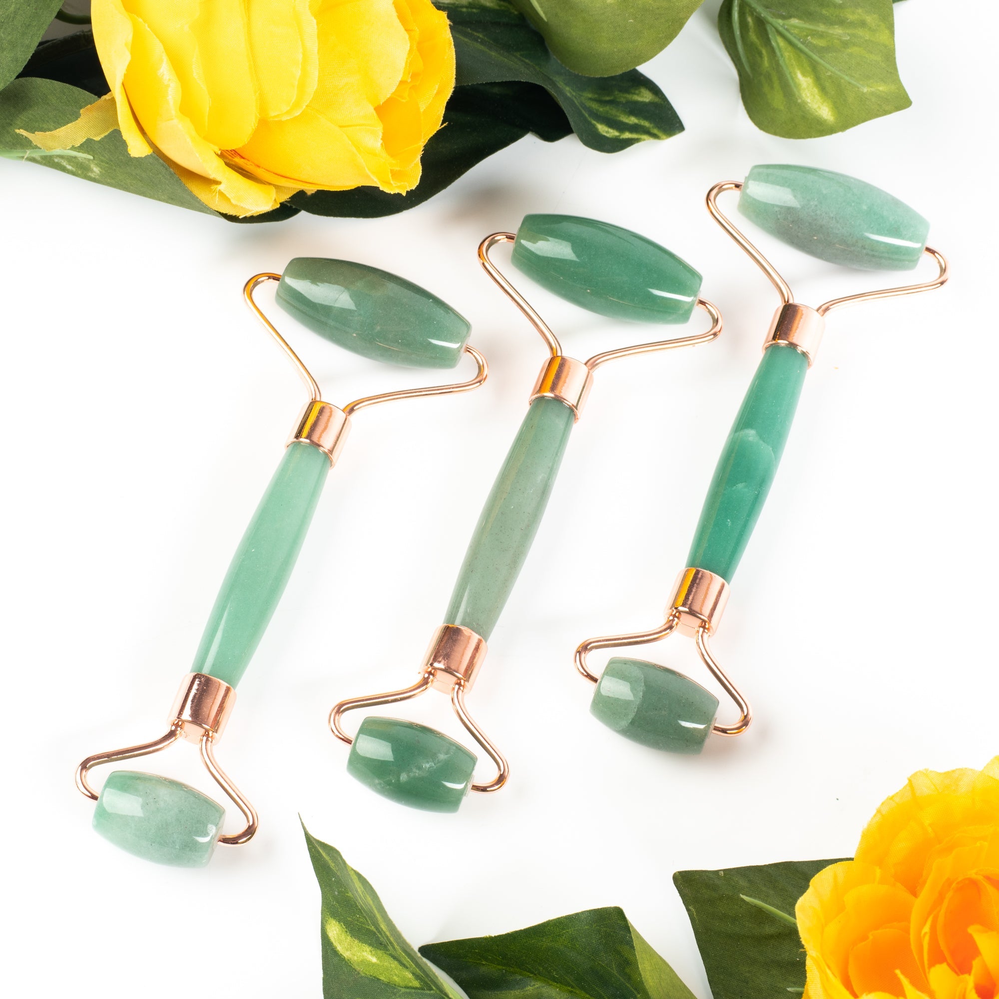 Green Aventurine Massage Roller Body Care: Massage Roller Crystal Magic online 