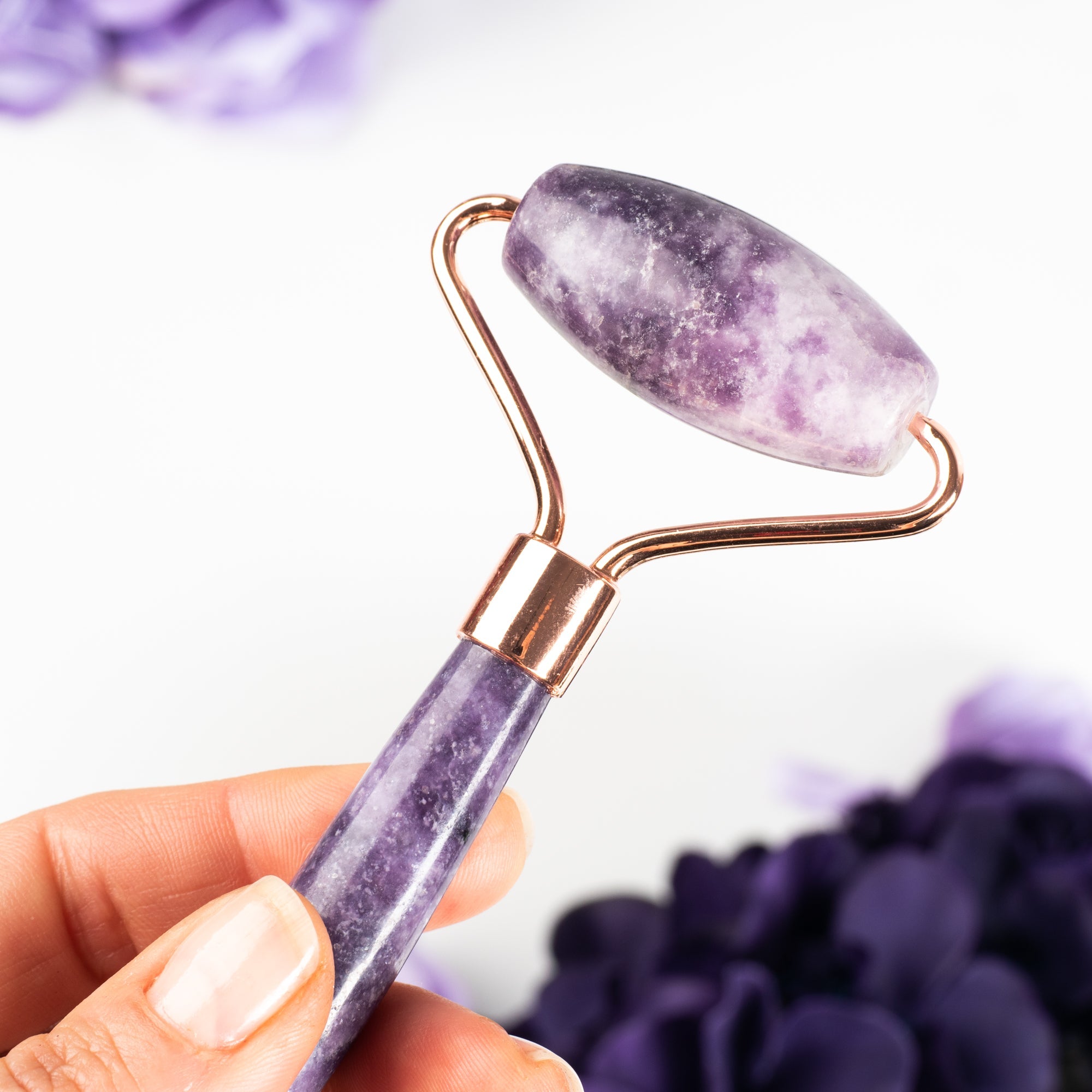 Lepidolite Massage Roller Body Care: Massage Roller Crystal Magic online 