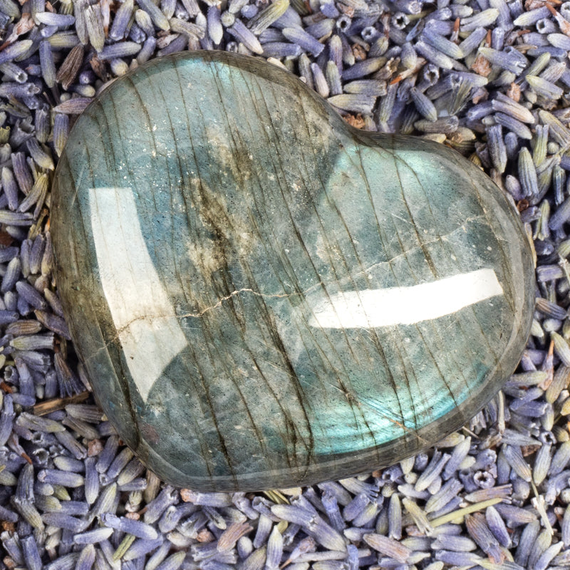 Labradorite Heart Crystal Heart Crystal Magic