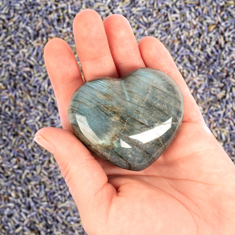 Labradorite Heart Crystal Heart Crystal Magic