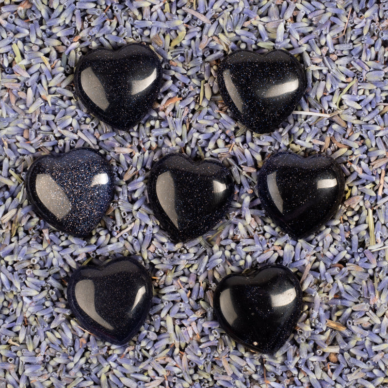 Blue Goldstone Heart Crystal Heart Crystal Magic