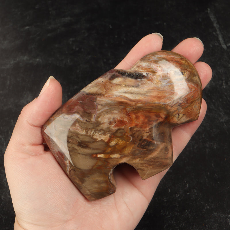 Petrified Wood Buffalo Crystal Carvings Crystal Magic