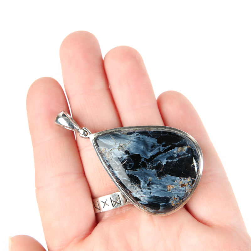 Pietersite Teardrop Pendant Jewelry: Pendant Starborn Creations