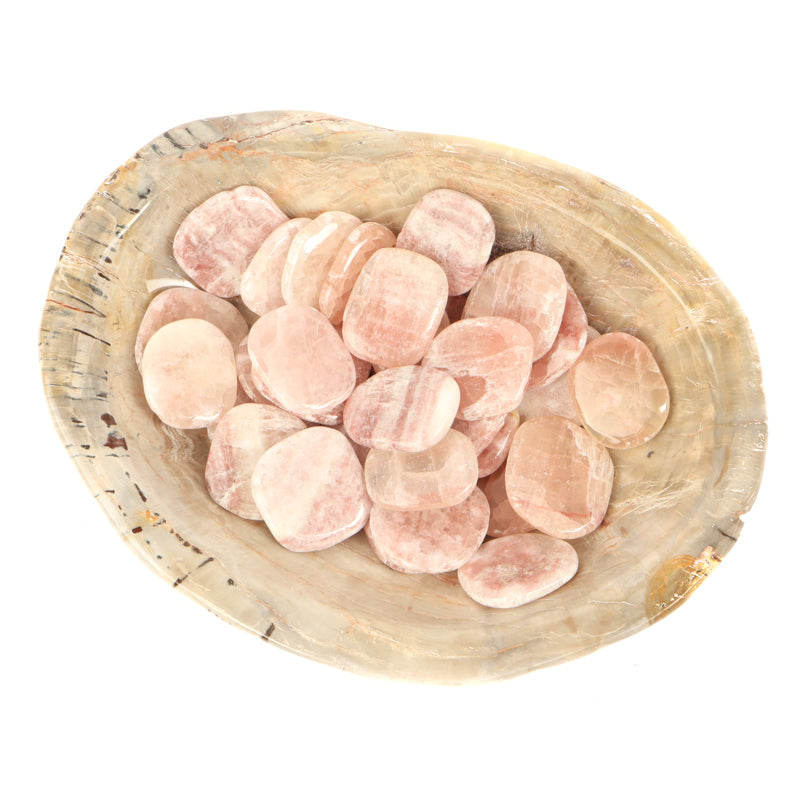 Strawberry Calcite Palm Stone Crystal Palm Stones Crystal Magic