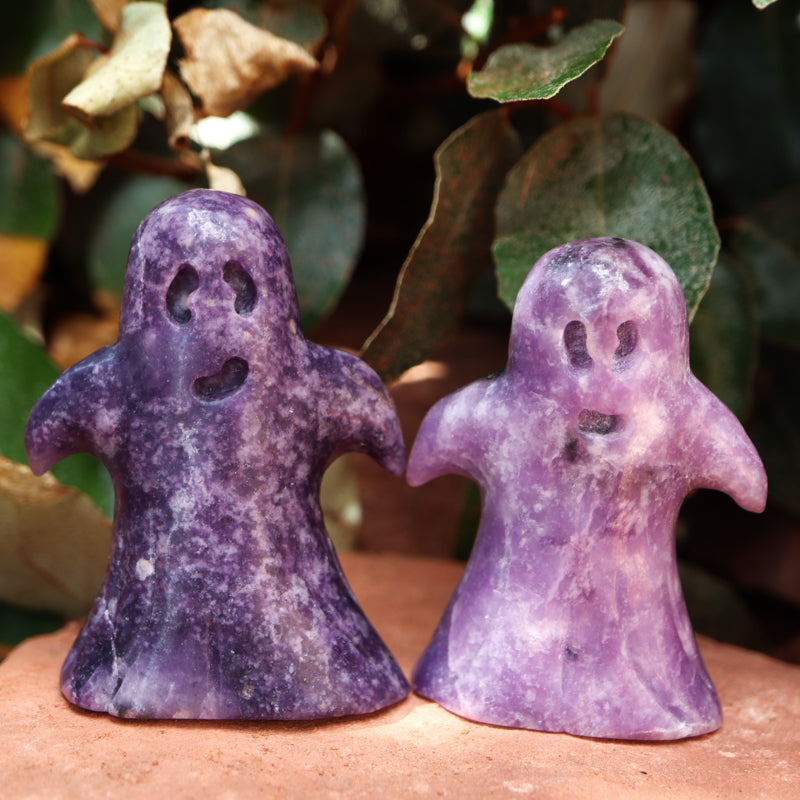 Lepidolite Ghost Crystal Carving Crystal Carving Crystal Magic