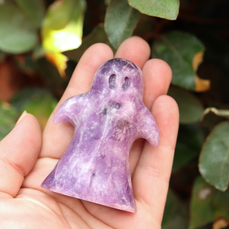 Lepidolite Ghost Crystal Carving Crystal Carving Crystal Magic Lepidolite