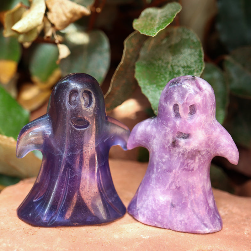 Lepidolite Ghost Crystal Carving Crystal Carving Crystal Magic