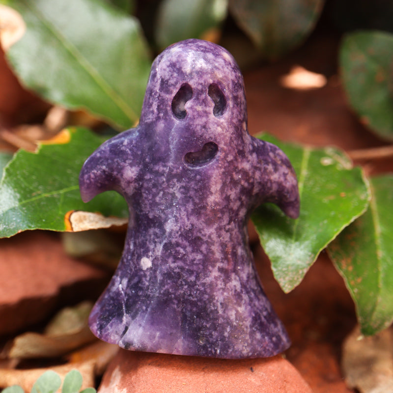 Lepidolite Ghost Crystal Carving Crystal Carving Crystal Magic