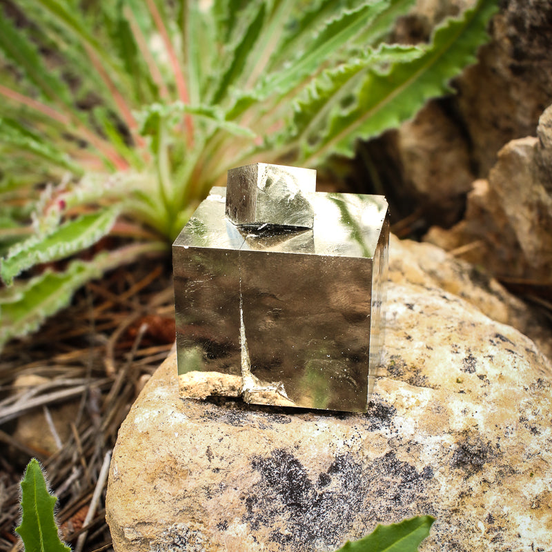Natural Pyrite Cube