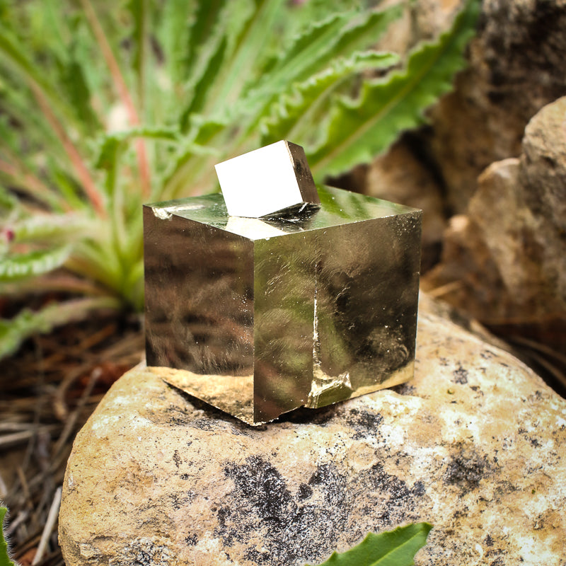 Natural Pyrite Cube
