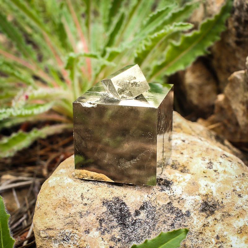 Natural Pyrite Cube