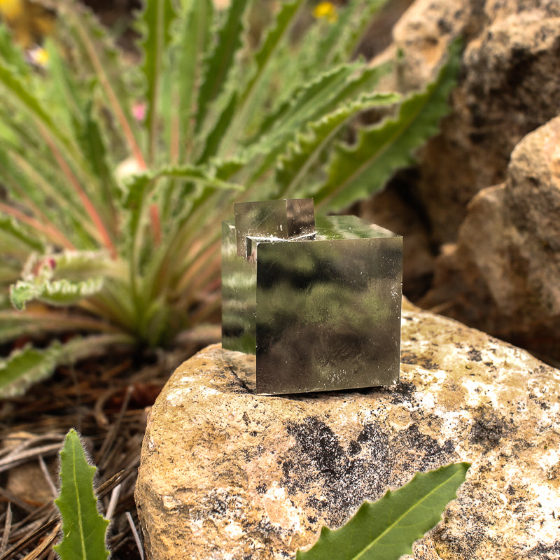 Natural Pyrite Cube