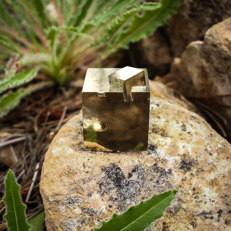 Natural Pyrite Cube