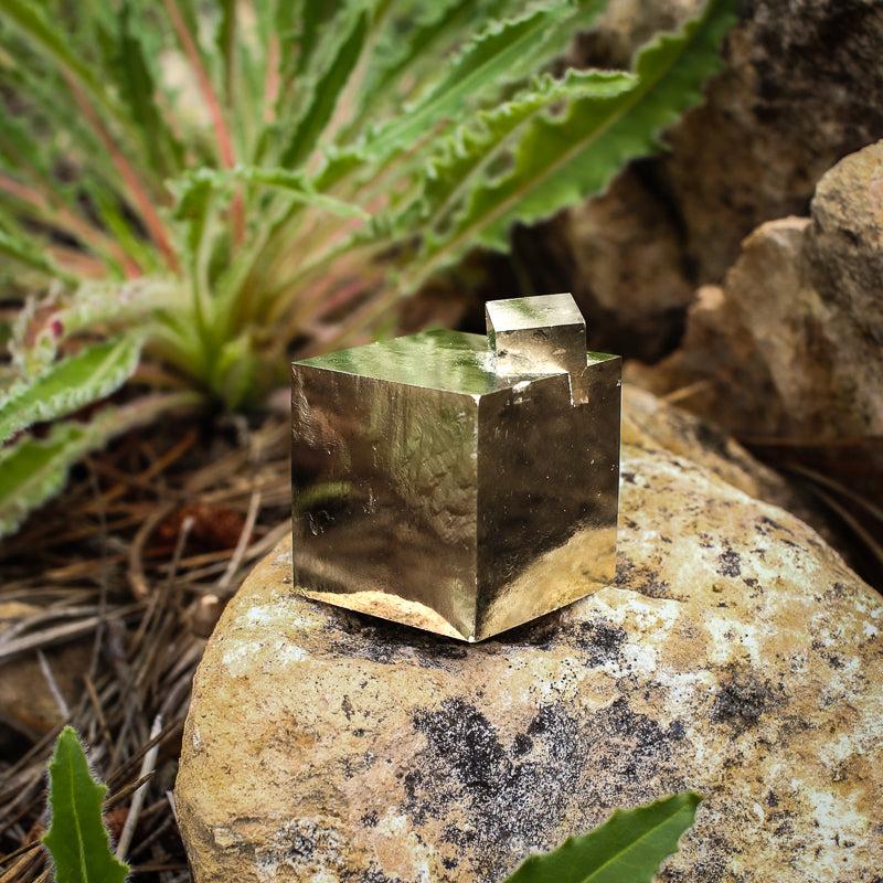 Natural Pyrite Cube