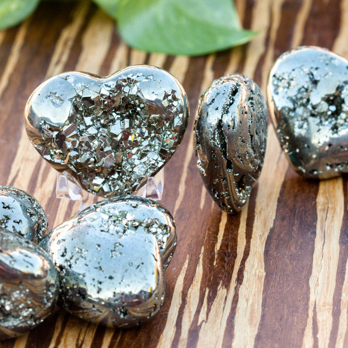 Pyrite Heart Crystal Heart Crystal Magic
