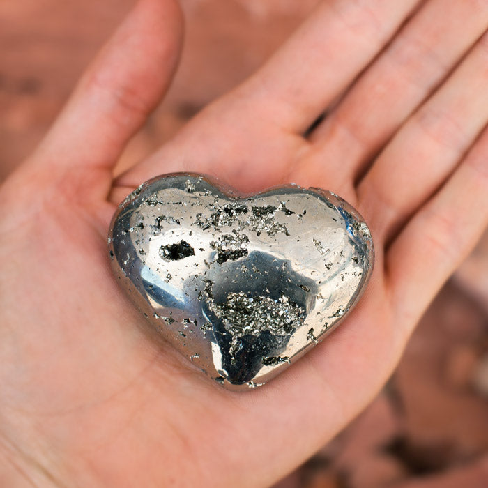 Pyrite Heart Crystal Heart Crystal Magic