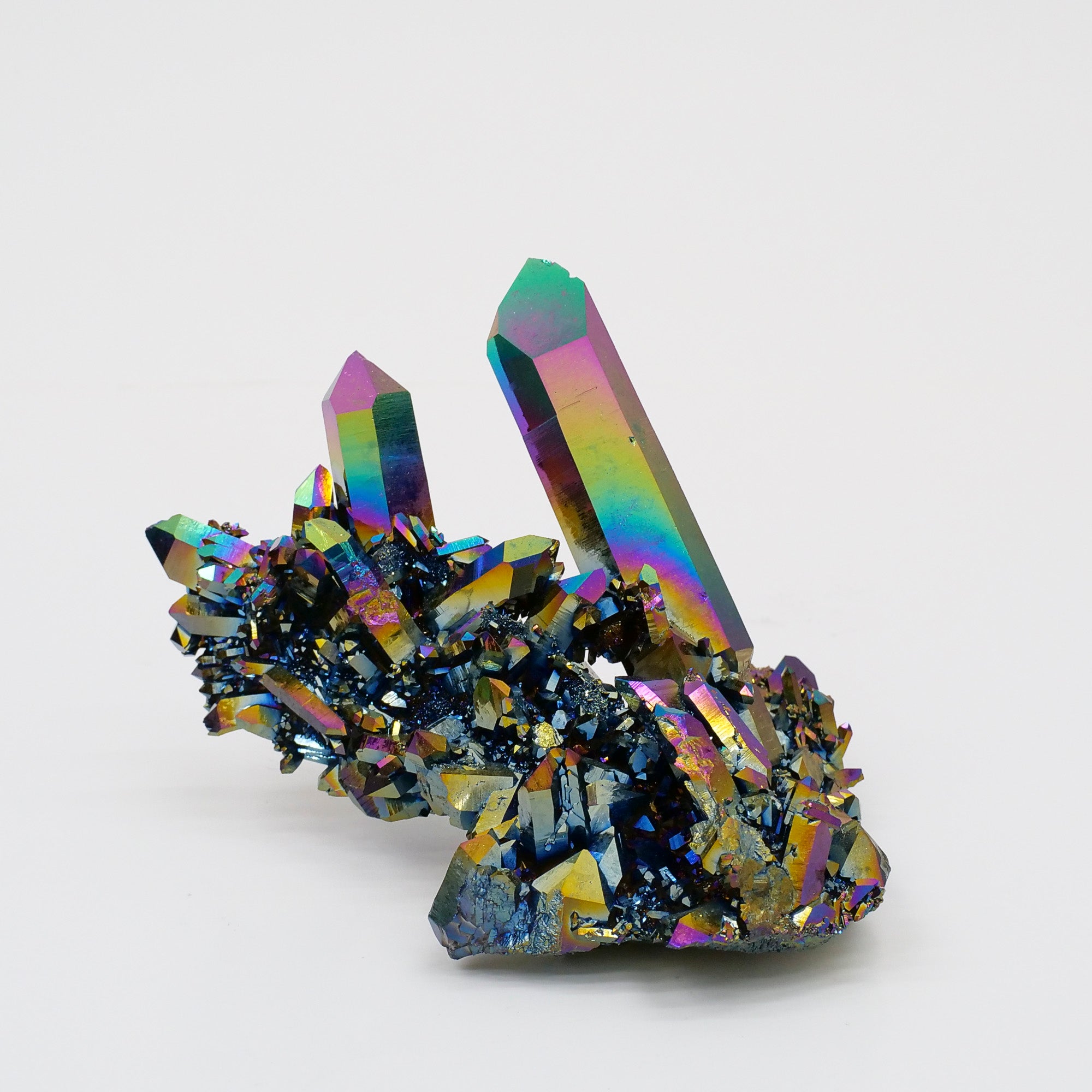 Rainbow Aura Quartz Cluster Crystal Cluster Crystal Magic