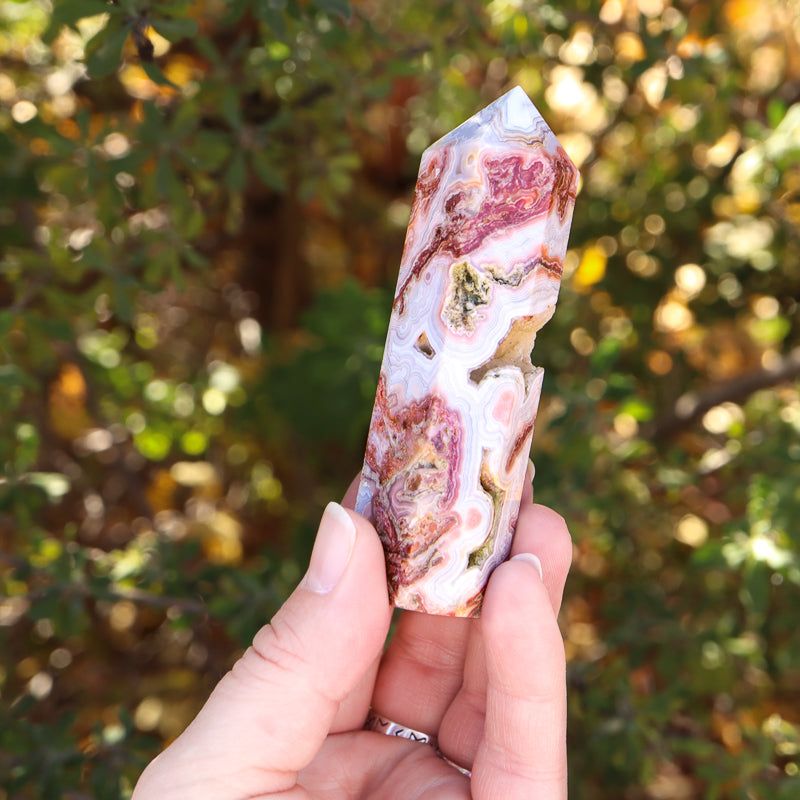 Red Crazy Lace Agate Point