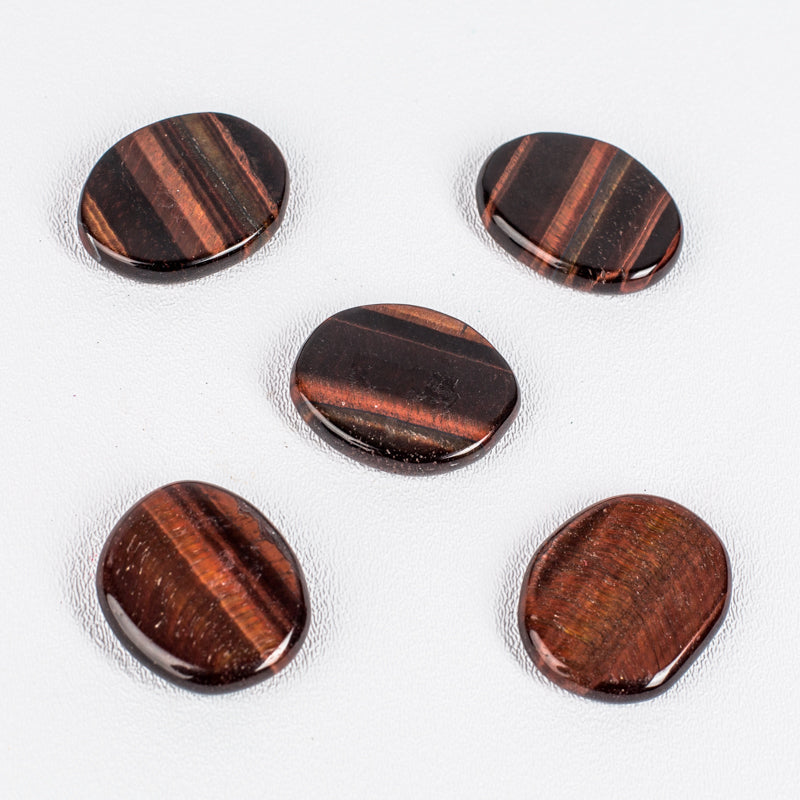 Red Tiger's Eye Palm Stone Crystal Palm Stones Crystal Magic