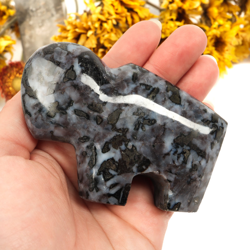 Mystic Merlinite Buffalo Crystal Carvings Crystal Magic