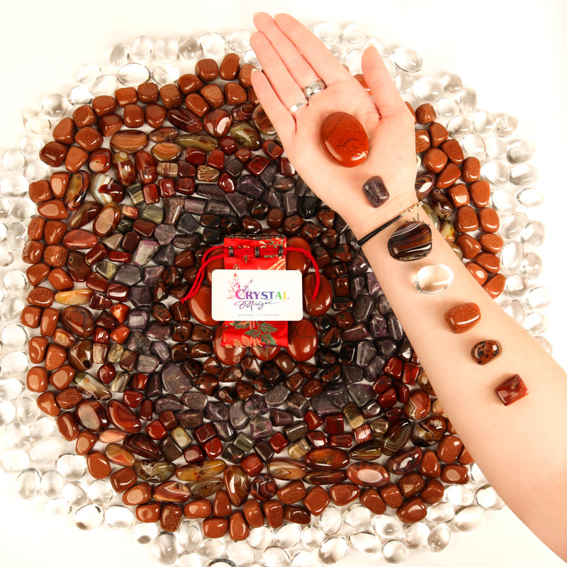 Root Chakra Stone Bundle Crystal Bundle Crystal Magic online