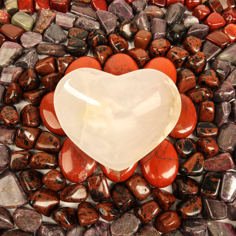 Root Chakra Stone Bundle Crystal Bundle Crystal Magic online White Onyx Bowl