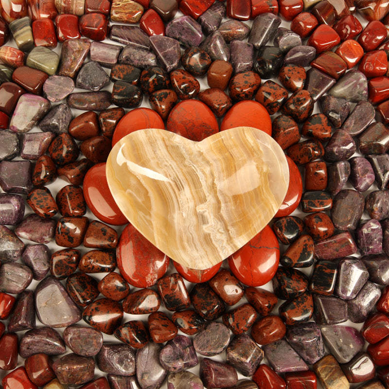 Root Chakra Stone Bundle Crystal Bundle Crystal Magic online Brown Onyx Bowl