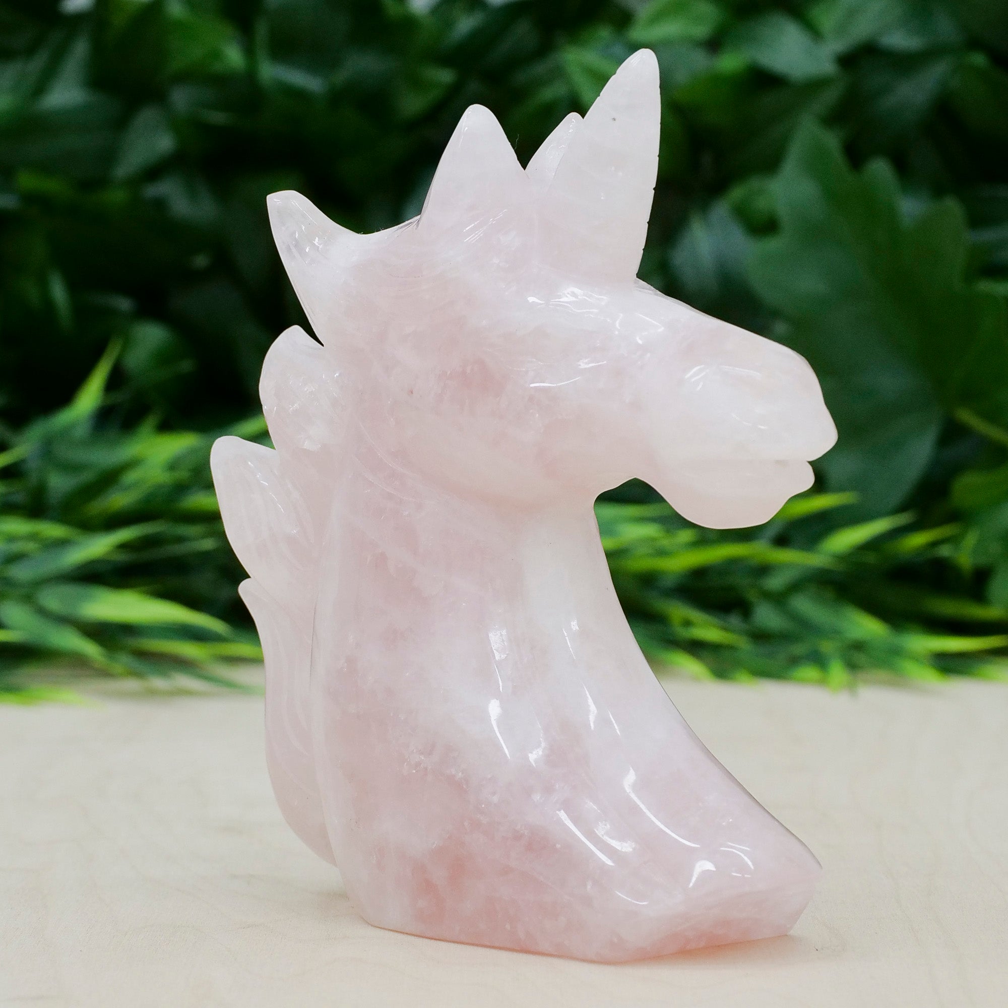 Rose Quartz Unicorn Crystal Carvings Crystal Magic