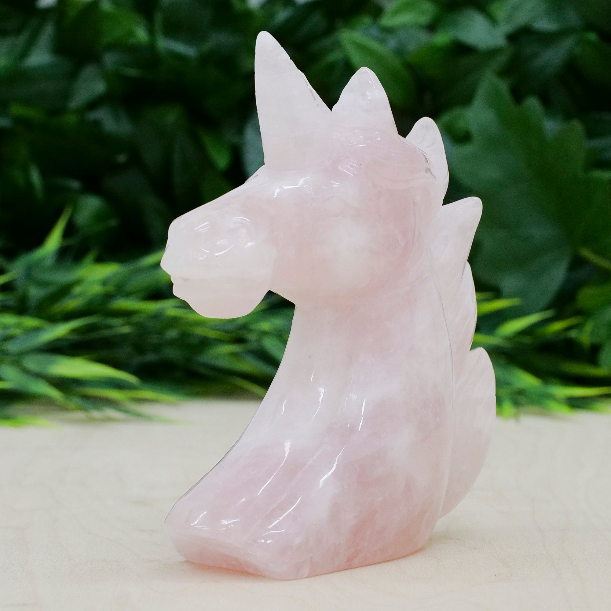 Rose Quartz Unicorn Crystal Carvings Crystal Magic