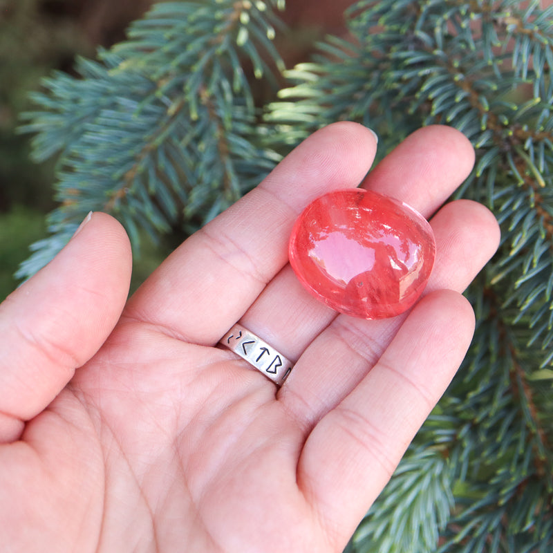 Strawberry Obsidian Tumbled Crystal Tumbled Crystal Magic