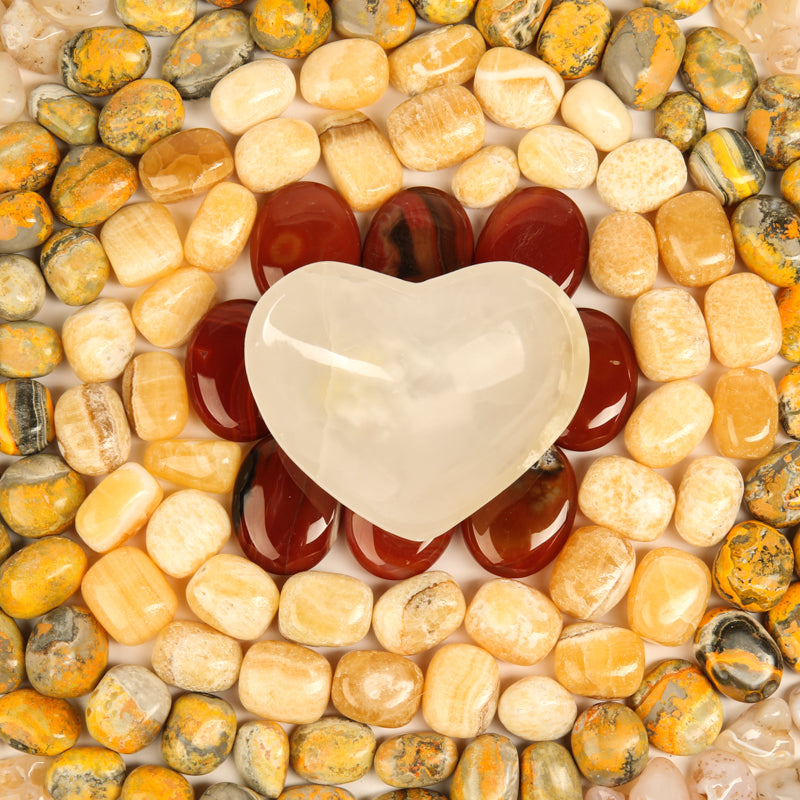 Sacral Chakra Stone Bundle Crystal Bundle Crystal Magic online White Onyx Bowl