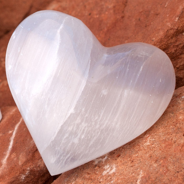 Selenite Heart Crystal Heart Aquarius