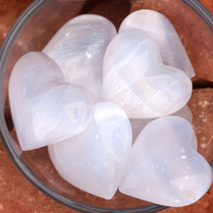 Selenite Heart Crystal Heart Aquarius