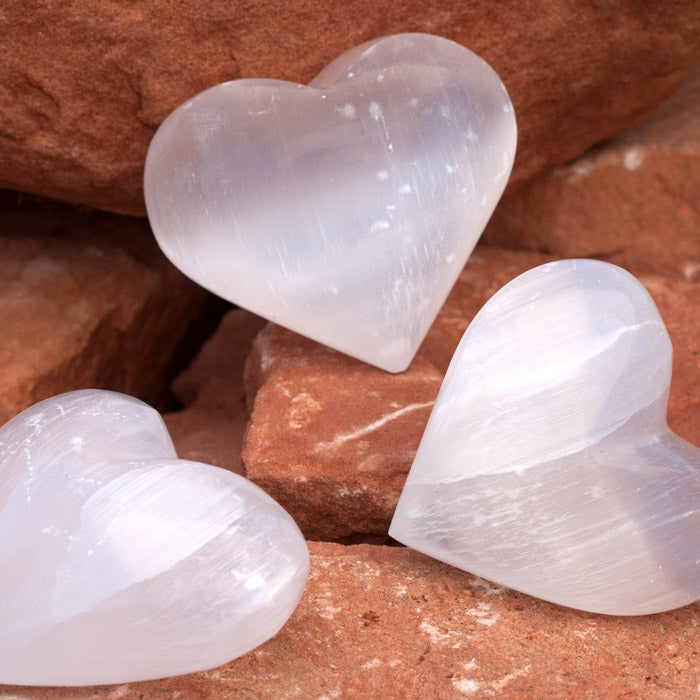 Selenite Heart Crystal Heart Aquarius