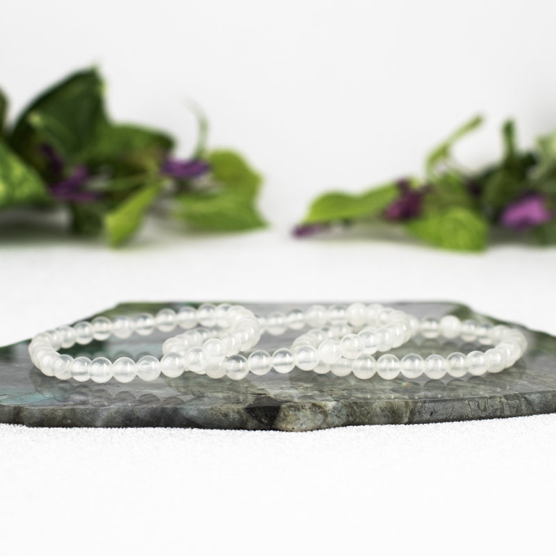 Selenite Bracelet Jewelry: Bracelet Milk and Honey 6mm