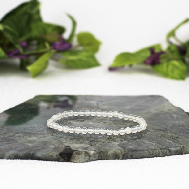 Selenite Bracelet Jewelry: Bracelet Milk and Honey 4mm