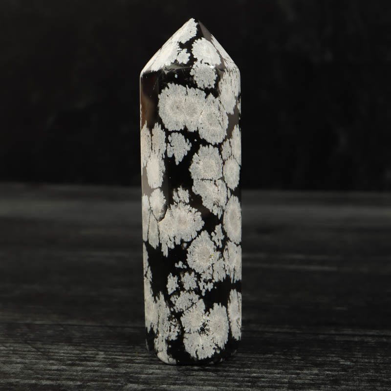Snowflake Obsidian Point
