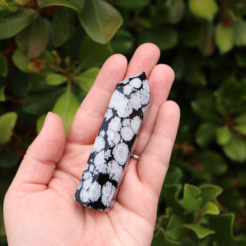 Snowflake Obsidian Point
