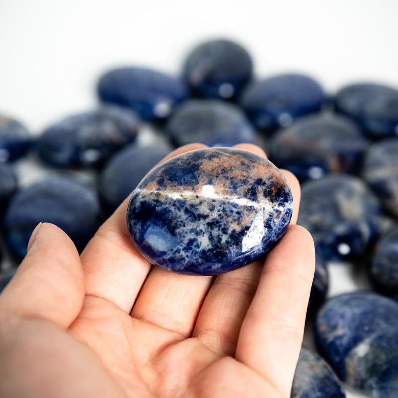 Sodalite Palm Stone Crystal Palm Stones Crystal Magic Pillow