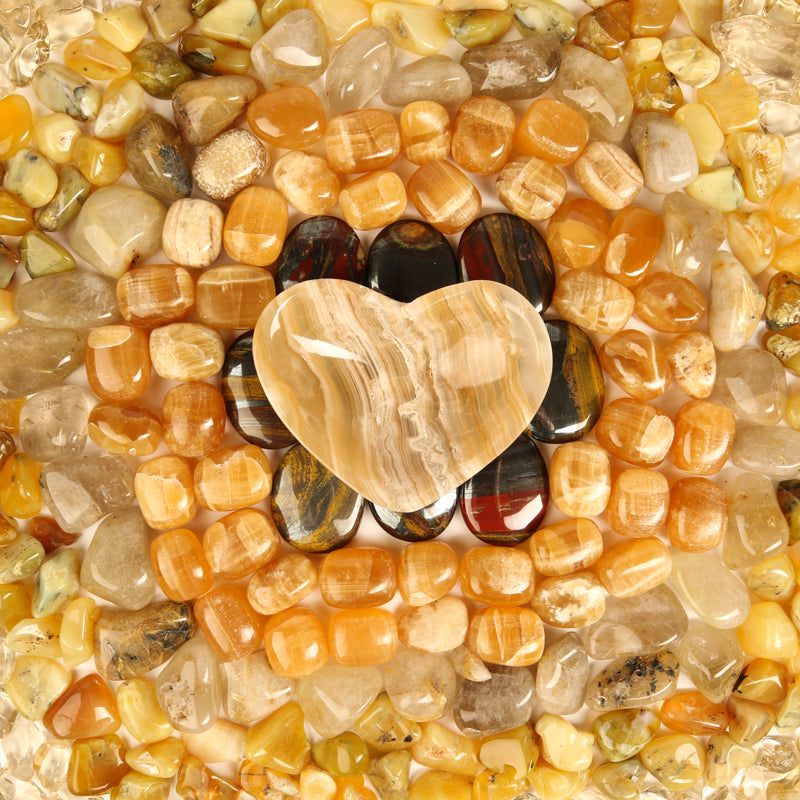 Solar Plexus Chakra Stone Bundle Crystal Bundle Crystal Magic online Brown Onyx Bowl