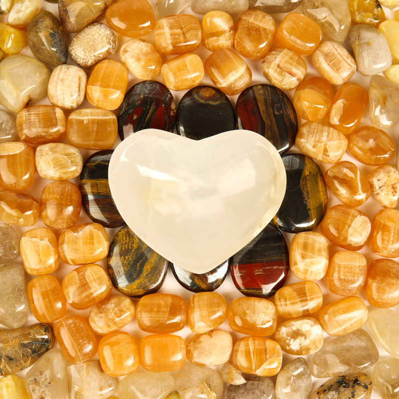 Solar Plexus Chakra Stone Bundle Crystal Bundle Crystal Magic online White Onyx Bowl