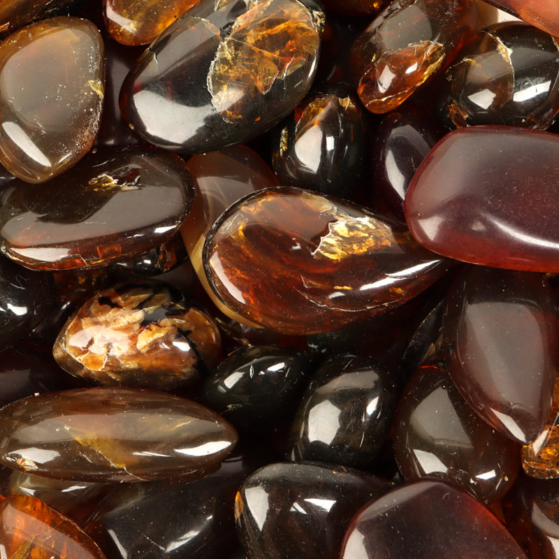 Sumatran Amber Tumbled Crystal Tumbled Aries