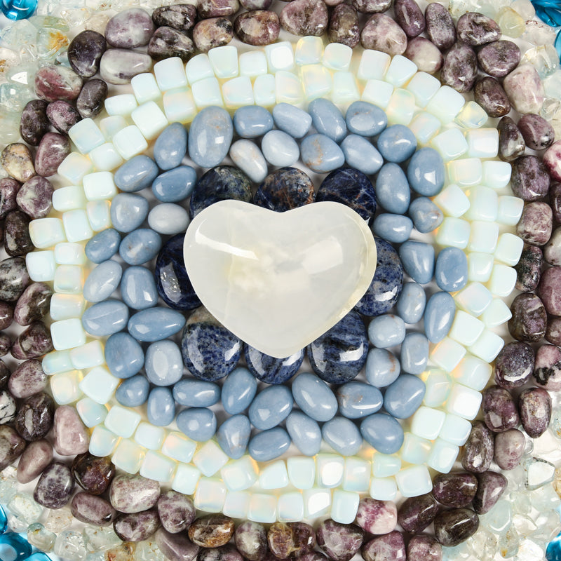 Third Eye Chakra Stone Bundle Crystal Bundle Crystal Magic online White Onyx Bowl