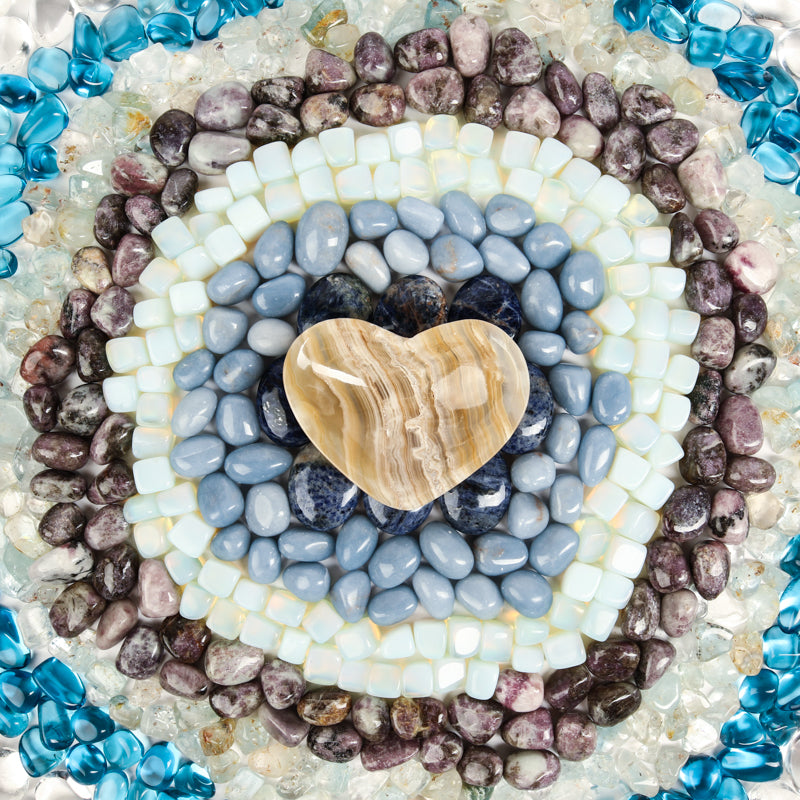 Third Eye Chakra Stone Bundle Crystal Bundle Crystal Magic online Brown Onyx Bowl